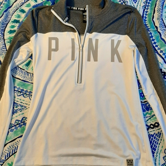 Cute 1/2 Zip Pink Shirt - Picture 1 of 4